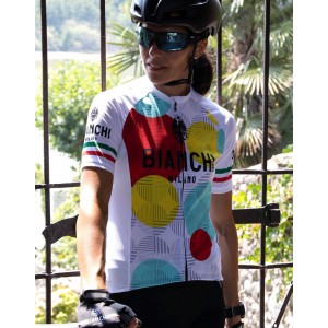 ANCIPA Radtrikot Damen kurzarm weiß (E21-4020)