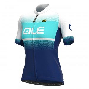 ALE BLEND LADY Radtrikot Damen kurzarm blau/türkis