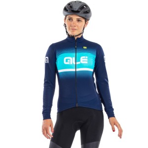 Alé BLEND LADY Radtrikot Damen langarm blau/türkis