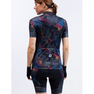 ALE CHIOS LADY Radtrikot Damen kurzarm schwarz