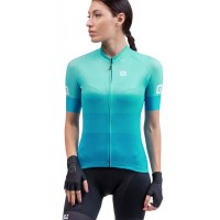 ALE LEVEL LADY Radtrikot Damen kurzarm türkis