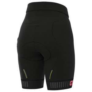 ALE TRAGUARDO Radhose Damen kurz schwarz/pink