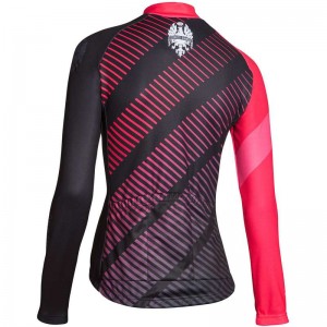 CATRIA Radtrikot Damen langarm pink (I17-4700)