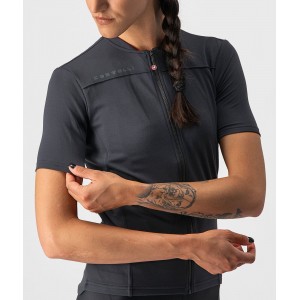 ANIMA 3-Radtrikot Damen kurzarm schwarz (light black/red)