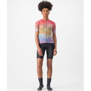 MARMO Radtrikot Damen kurzarm pink-lila (multicolor violet mist)