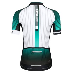DASH LADY Radtrikot Damen kurzarm türkis/weiß (9001345)