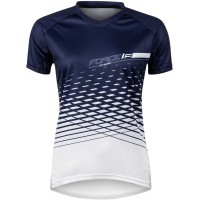 MTB ANGLE Radtrikot Damen kurzarm weiß/blau (9001532)