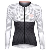 POINTS Radtrikot Damen langarm weiß/schwarz (90014352)