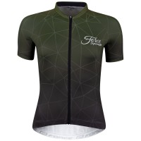 SPANGLE Radtrikot Damen kurzarm grün (army-9001316)
