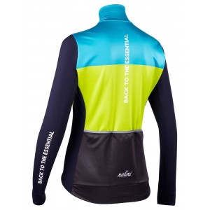 Asfalto Lady Jkt Damen Fahrrad Winterjacke dunkelblau/gelbgrün/türkis (I22-4200)