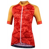 BEIJING 2008 Radtrikot Damen kurzarm rot (E21-4100)