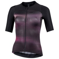 Lady Ergo Fit Jersey Radtrikot Damen kurzarm schwarz (E21-4000)