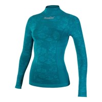 Seamless Lady LS Funktionsunterhemd Damen langarm türkisblau (I21-4240)