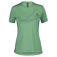 TRAIL FLOW Radtrikot Damen kurzarm grün (289437,smoked green/glade green)