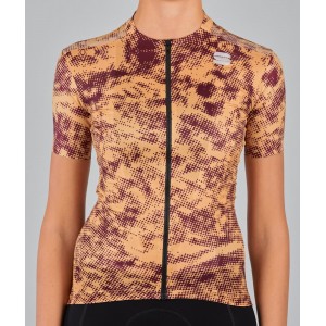 ESCAPE SUPERGIARA Radtrikot Damen kurzarm gold