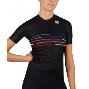 VELODROM Radtrikot Damen kurzarm schwarz