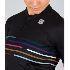 VELODROM Radtrikot Damen kurzarm schwarz