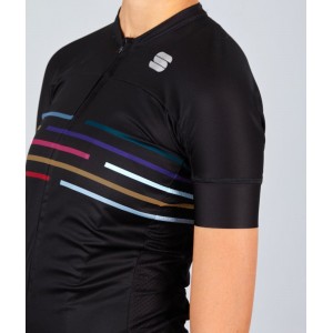 VELODROM Radtrikot Damen kurzarm schwarz