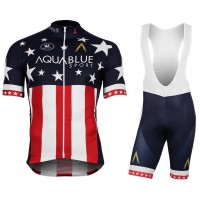 2017-2018 AQUA BLUE SPORT Amerikanischer Champion Fahrradbekleidung Satz Fahrradtrikot Kurzarm Trikot und Kurz Tr Radtrikot Kaufen