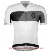 2018 Scott RC PREMIUM Weiß Fahrradbekleidung Radtrikot Satz Kurzarm Radtrikot Kaufen