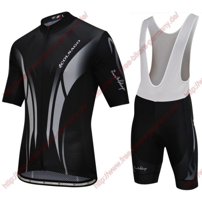 Radsport Colnago Master Pissei schwarz grau Radbekleidung Satz Trikot Kurzarm+Trägerh Radtrikot Kaufen
