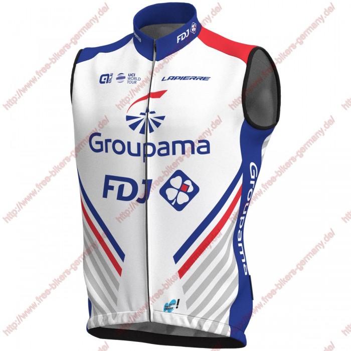 Radsport Groupama Fdj 2018 Windstopper ärmelloses Trikot Kurz Radtrikot Kaufen