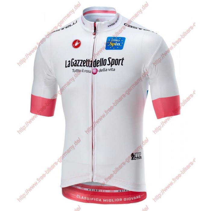 Radsport Giro d'Italia 2018 Weiß Trikot Kurzarm Radtrikot Kaufen