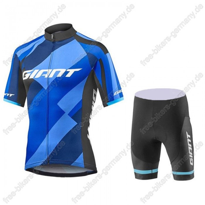 Giant Elevate blau Radbekleidung Satz Trikot Kurzarm+Fahrradh Radtrikot Kaufen