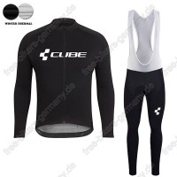 Profiteam 2018 Cube schwarz winter thermal fleece Fahrradbekleidung Trikot Langarm+Lang Tr Radtrikot Kaufen