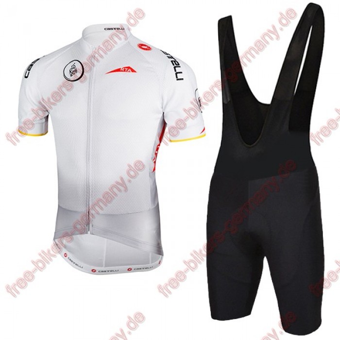 Profiteam 2018 Dubai Tour Weiß Radbekleidung Satz Trikot Kurzarm+Trägerh Radtrikot Kaufen