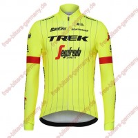 Profiteam 2018 Trek Segafredo fluo gelb Trikot Langarm Radtrikot Kaufen