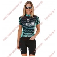 Profiteam 2018 Bianchi Milano Gravina Blau Damen Fahrradbekleidung Trikot Kurzarm+Radhose Radtrikot Kaufen
