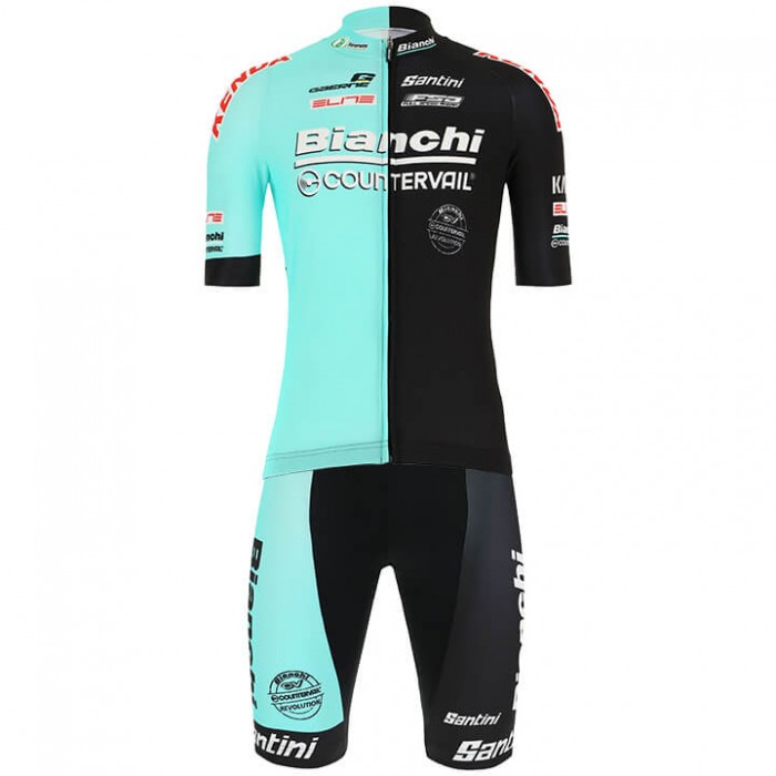 Fahrradbekleidung Radsport 2020 Bianchi Countervail Radbekleidung Satz Trikot Kurzarm+Fahrradhose Se Radtrikot Kaufen