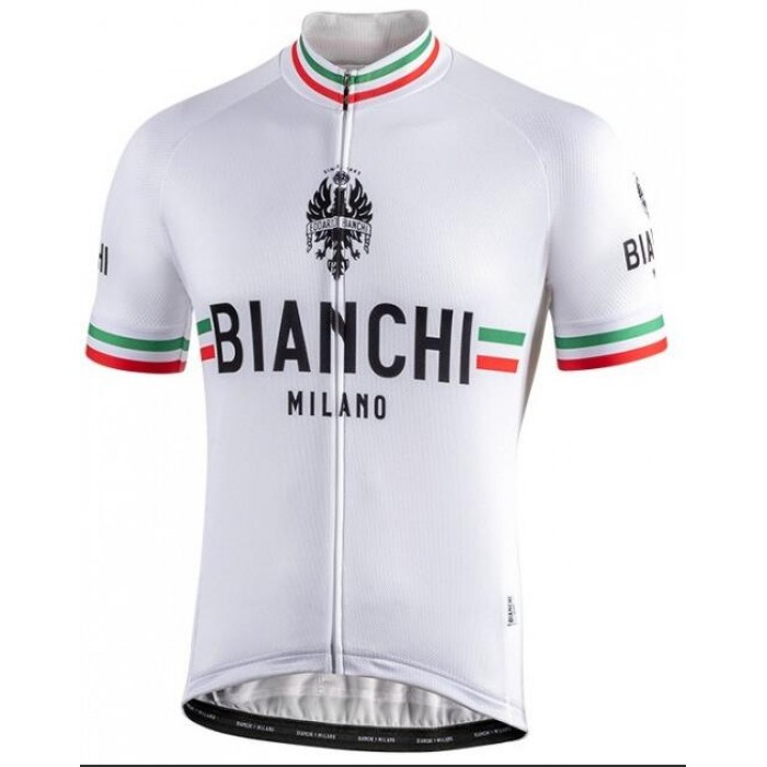 Fahrradbekleidung Radsport 2020 BIANCHI MILANO Isalle Trikot Kurzarm Outlet Weiß Radtrikot Kaufen