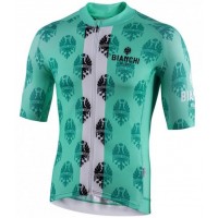 Fahrradbekleidung Radsport 2020 BIANCHI MILANO Roncaccio Trikot Kurzarm Outlet Grün Radtrikot Kaufen