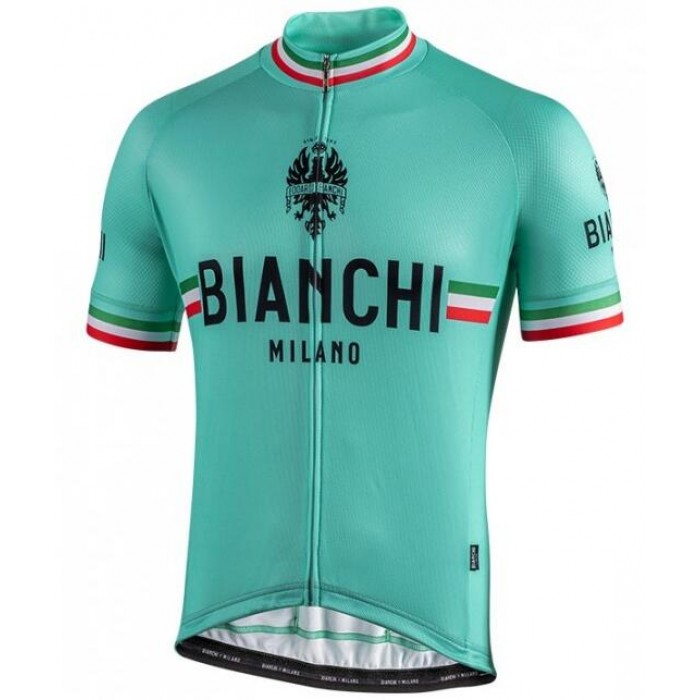 Fahrradbekleidung Radsport 2020 BIANCHI MILANO Isalle Trikot Kurzarm Outlet Grün Radtrikot Kaufen
