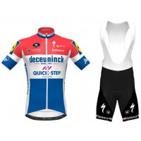 Fahrradbekleidung Radsport 2020 DECEUNINCK QUICK-STEP Dutch Champion Radbekleidung Satz Trikot Kurzarm+Trägerhosen Se Radtrikot Kaufen