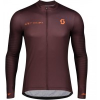 Fahrradbekleidung Radsport 2020 SCOTT RC TEAM 10 Trikot Langarmmarrone Radtrikot Kaufen