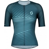 Fahrradbekleidung Radsport 2020 Damen SCOTT RC Premium Climber Trikot Kurzarm Outlet blau Radtrikot Kaufen