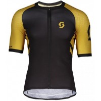 Fahrradbekleidung Radsport 2020 SCOTT RC Premium Climber Trikot Kurzarm Outlet schwarz/gelb Radtrikot Kaufen