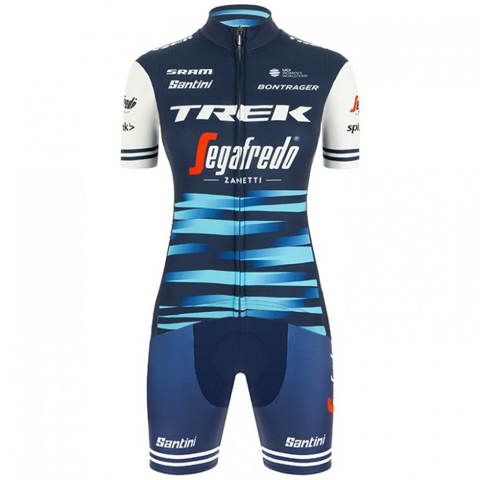 Fahrradbekleidung Radsport 2020 TREK-SEGAFREDO Damen Radbekleidung Satz Trikot Kurzarm+Fahrradhose Se Radtrikot Kaufen