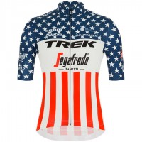 Fahrradbekleidung Radsport 2020 TREK-SEGAFREDO Amerikanischer Meister Trikot Kurzarm Outlet Radtrikot Kaufen