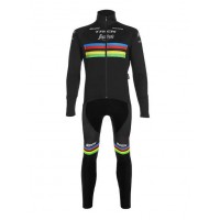 Fahrradbekleidung Radsport 2020 TREK SEGAFREDO WORLD CHAMPION Set Radbekleidung Trikot Langarm+ Trägerhosen Schwa Radtrikot Kaufen