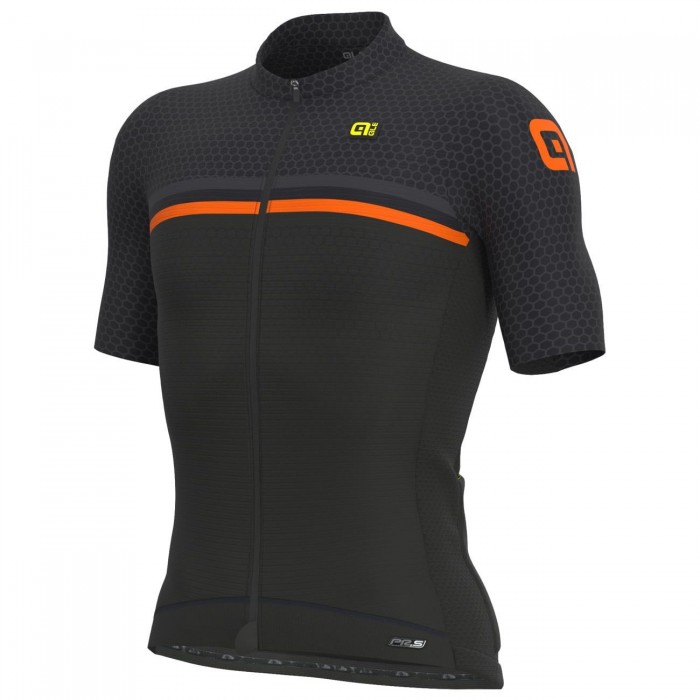 ALE BRIDGE Radtrikot kurzarm schwarz