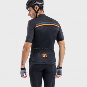 ALE BRIDGE Radtrikot kurzarm schwarz