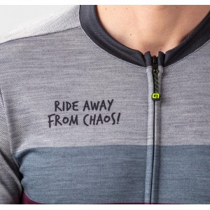 ALE CHAOS Gravel Radtrikot kurzarm schwarz/grau