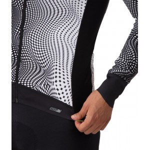 ALE CIRCUS Radtrikot langarm schwarz/weiß