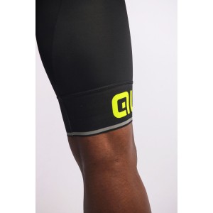 Übergröße ALE CORSA Trägerhose kurz schwarz/neongelb