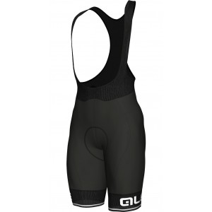 Übergröße ALE CORSA Trägerhose kurz schwarz/weiß