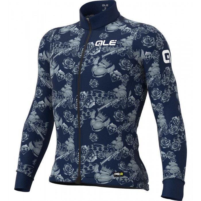 ALE LAS VEGAS Radtrikot langarm blau